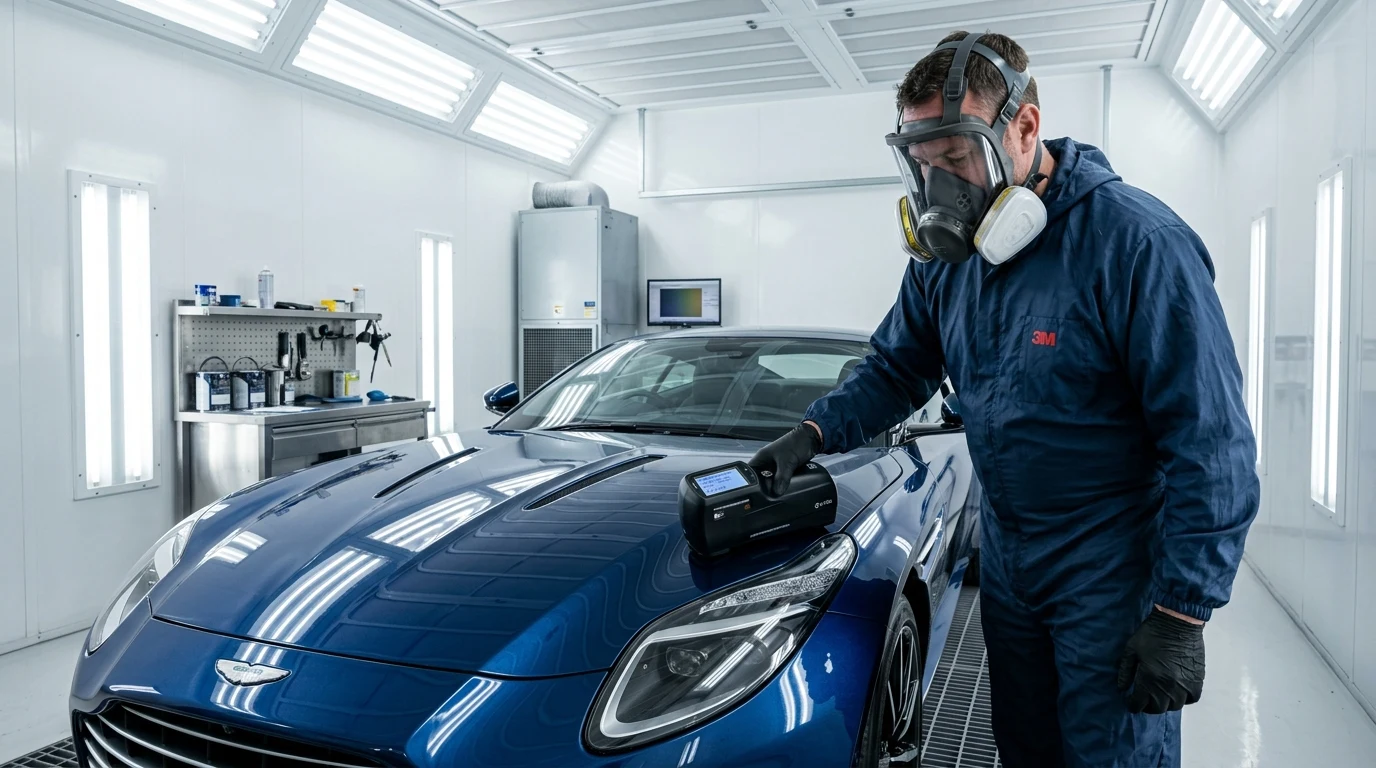 Computerized Spectrophotometer Car Paint Matching in Santa Ana