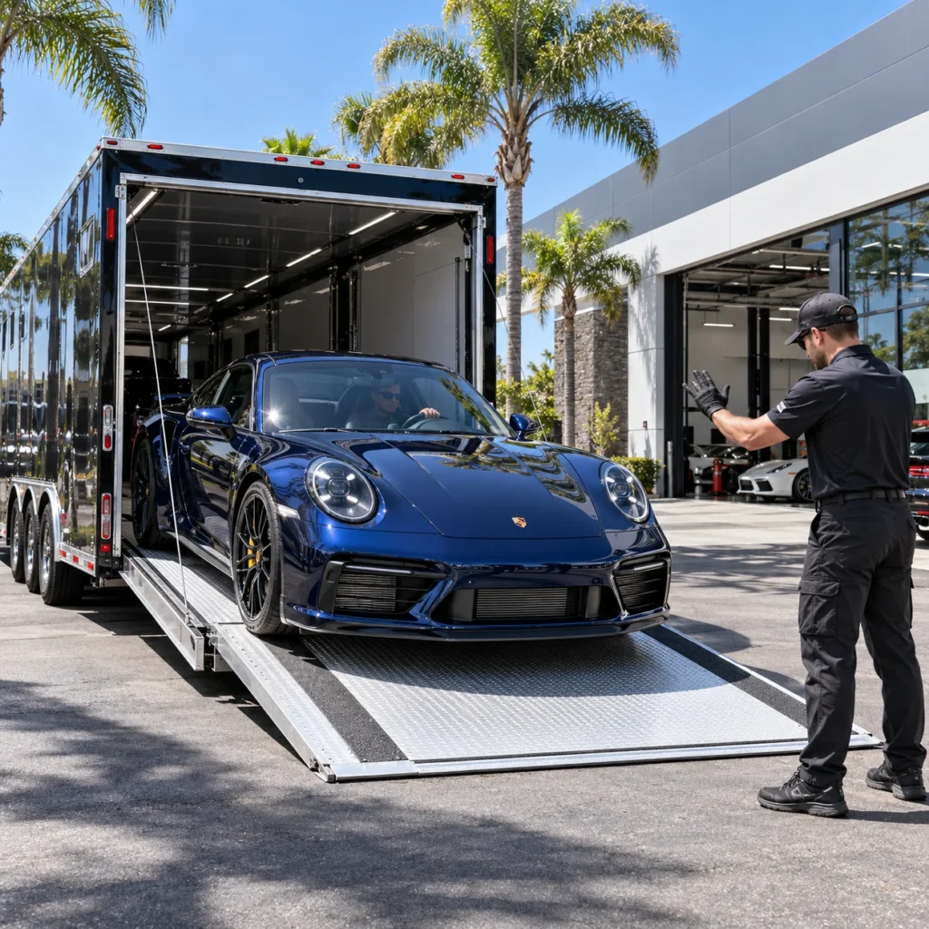 Enclosed Trailer Exotic Vehicle Transport Service