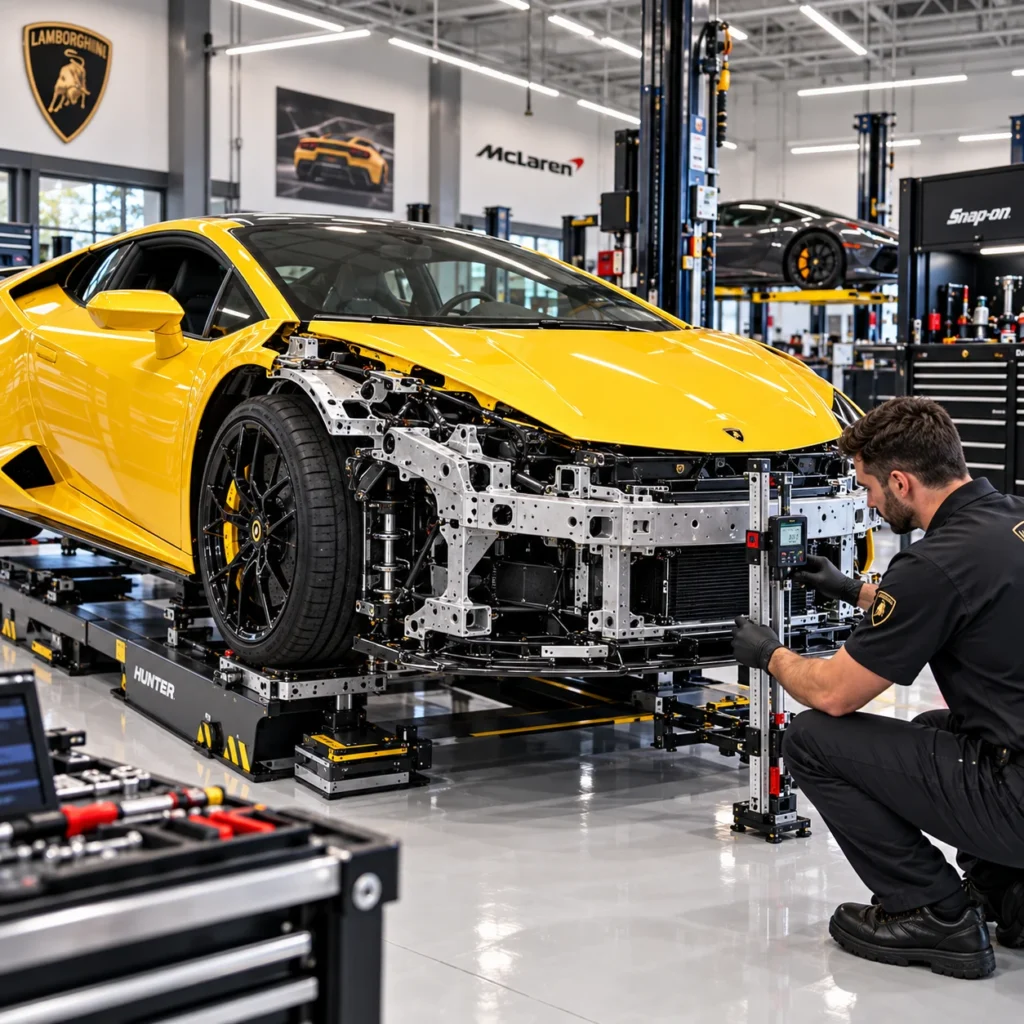Supercar Aluminum Spaceframe Chassis Inspection